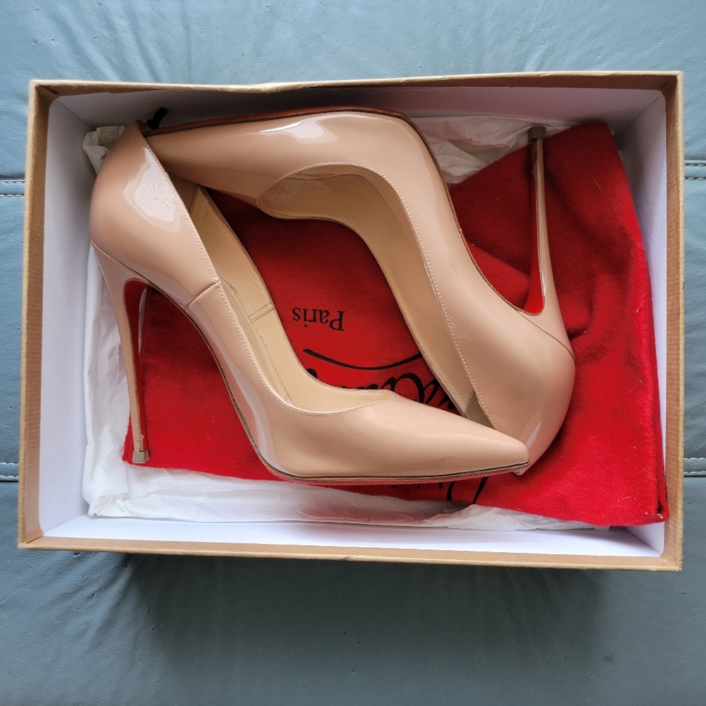 Christian Louboutin “So Kate” Heels in Nude